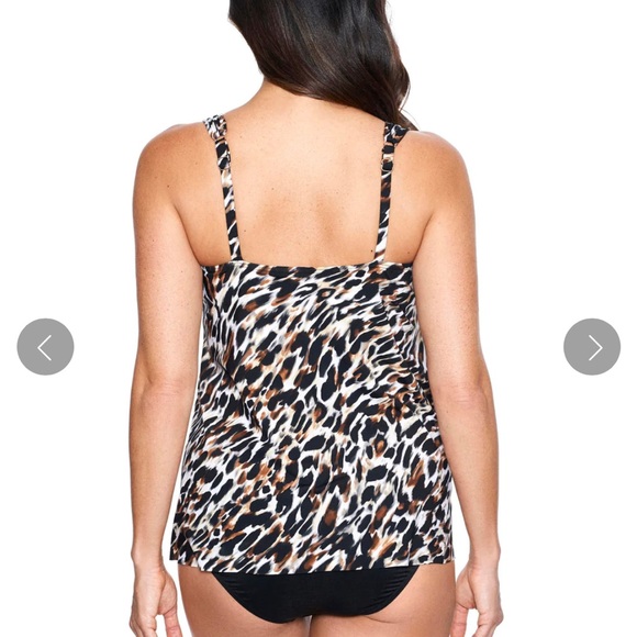 MIRACLESUIT FUR REALZ TANKINI TOP size 8 - Picture 3 of 5